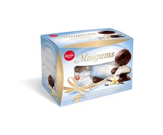 Zefyrai LAIMA Maigums Mini, vanilinio skonio, su šokolado glaistu, 185 g