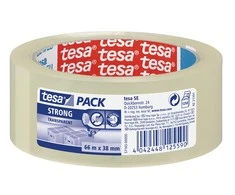 Tyli pakavimo juosta TESA PACK, 38mm x 66m, skaidri