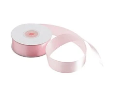 Party Deco Paperseal Satininė juostelė, 25mm/25m, šviesiai rožinė