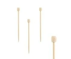 Papstar Smeigtukai DRUM, bambukiniai, 7 cm, 100 vnt.