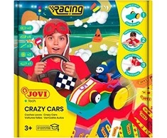 Pašėlę lenktyniniai automobiliai JOVITECH rinkinys. Pagrindinės spalvos