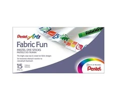 Pastelės audiniams PENTEL ARTS PTS 15 spalvos