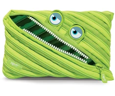 Penalas-pieštukinė ZIPIT Wildlings Jumbo Pouch, ZTMJ-WD-ALI, žalios sp.