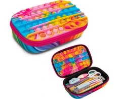 Penalas-pieštukinė ZIPIT ZIP &amp; POP Storage Box, vaivorykštė