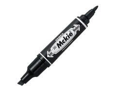 Permanentinis dvipusis žymeklis ZEBRA MCKIE BOLD, JUODA