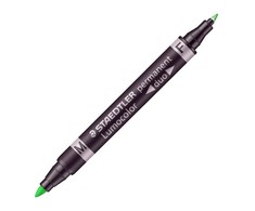 Permanentinis žymeklis STAEDTLER LUMOCOLOR DUO 348, ŽALIA