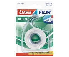 Permatoma lipni juostelė TESA Invisible Self-Adhesive Tape, 19mm x 33m, su dėklu