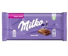 Pieninis šokoladas MILKA Alpių pieno, 45g