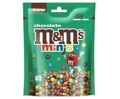 Pieninis šokoladas M&amp;M's minis traškiame spalvotame glajuje, 176 g