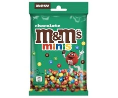 Pieninis šokoladas M&amp;M's minis traškiame spalvotame glajuje, 70 g