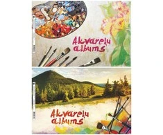 Smlt Piešimo albumas akvarelei ABC JUMS