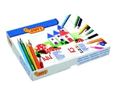 Pieštukai JOVI Schoolpack, 144 vnt., šešiakampiai