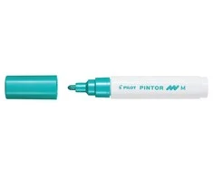 Pilot Pen Permanentinis žymeklis Pultas PINTOR Metallic 1.4 mm, apvali galvutė, žaliasp.