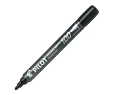 Pilot Pen Permanentinis žymeklis Pultas MARKER 100/400, apvali galvutė, juodas rašalas