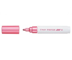 Pilot Pen Permanentinis žymeklis Pultas PINTOR Metallic 1.4 mm, apvali galvutė, rožinė sp.