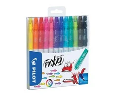 Pilot Pen Trinami flomasteriai Pultas FRIXION COLORS, 12 spalvų