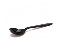 Guillin Plastikiniai šaukšteliai SUPERIOR, PS, juodi, 12,5 cm, 50 vnt