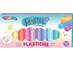 Plastilinas Colorino Pastel 12 pastelinių spalvų