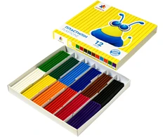 Plastilinas GAMMA 12 spalvų, 16g