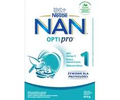 Pradinio maitinimo pieno mišinys NAN OPTIPRO 1, kūdikiams nuo gimimo, 650 g