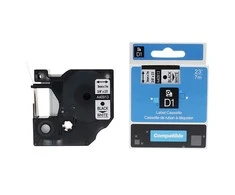 Pakaitalas Juostelė DYMO D1, 9 mm x 7 m, juoda ant baltos