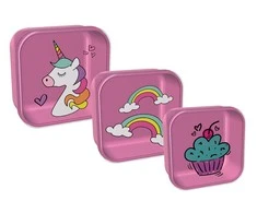 Priešpiečių dėžučių rinkinys Itotal Unicorn, 3vnt./pak.
