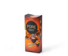 Pure Chocolate Juodojo šokolado triufeliai PURE su kreminiu apelsinų likerio „COINTREAU” įdaru, 108g