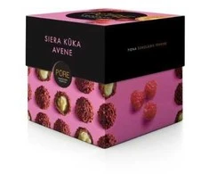 Pure Chocolate Pieniško šokolado triufeliai PURE su sūrio pyrago skonio grietinėlės užpildu ir avietėmis, 96g