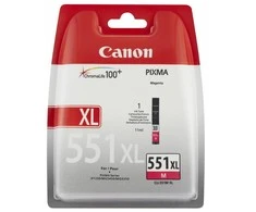 CANON 1LB CLI-551XLM rašalo kasetė purpurinė didelės talpos 680 puslapių 1 pakuotė XL