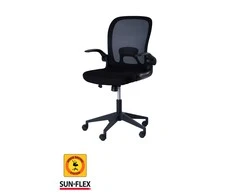 Sunflex Reguliuojamo aukščio kėdė SUN-FLEX®HIDEAWAY KĖDĖ, 91-101 cm, juodas rėmas, juoda sėdima vieta