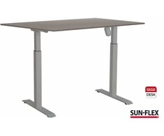 Reguliuojamo aukščio stalas SUN-FLEX ADAPT I, vieno variklio, pilkas 120x80cm