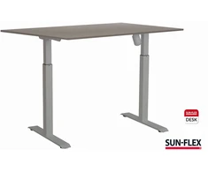 Reguliuojamo aukščio stalas SUN-FLEX ADAPT I, vieno variklio, pilkas 120x80cm