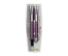 Rinkinys, plunksnakotis ir rašiklis, ONLINE, Color Line, violetinės sp.