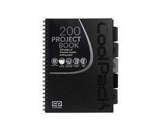 Cool Pack Sąsiuvinis PATIO, langeliai, su spirale, A4, 200 psl., juoda sp.
