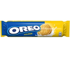 Sausainiai OREO Golden vanilės skonio įdaru, 154 g