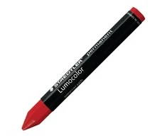 Sausas permanentinis žymeklis STAEDTLER LUMOCOLOR, RAUDONA