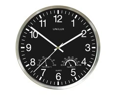 Sieninis laikrodis UNILUX WETTY 30cm, su termometru ir higrometru