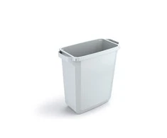 Šiukšliadėžė DURABLE Durabin, be dangčio, 60 L, balta sp.