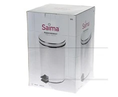Šiukšlių dėžė SAIMA, su pedalu, 12 L, sidabro sp.