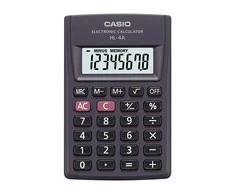 Kišeninis skaičiuotuvas CASIO HL-4A, 56 x 87 x 8.6 mm