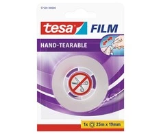 Rankomis atplėšiama lipni juostelė TESA, 19mm x 25m, skaidri
