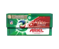 Skalbimo kapsulės Ariel Extra Clean, 26vnt