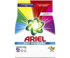Skalbimo milteliai Ariel Color, 20sk./ 1,1kg