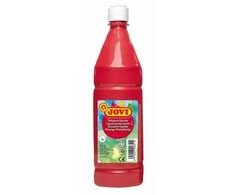 Tempera buteliuke JOVI 1000 ml, raudona sp. (vermillion)