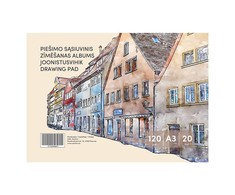 Smlt Piešimo sąsiuvinis A3, 20 lapų ,120 g/m²