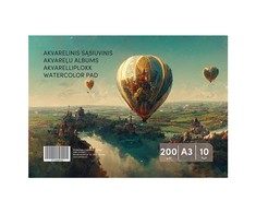Smlt Sąsiuvinis akvarelei , A3, 10 lapų, 200 g/m²