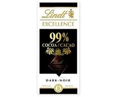 "LINDT EXCELLENCE" juodasis šokoladas (99%), 50 g