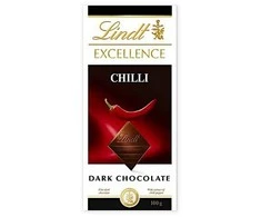 "LINDT EXCELLENCE" juodasis šokoladas su aitriųjų paprikų ekstraktu, 100 g