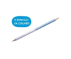 Spalvoti dvipusiai pieštukai CARIOCA Pastel, 12 vnt.