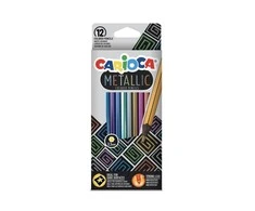 Spalvoti pieštukai CARIOCA Metallic, 12 vnt.